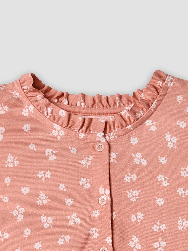 Платье для девочек с цветочным принтом - 5