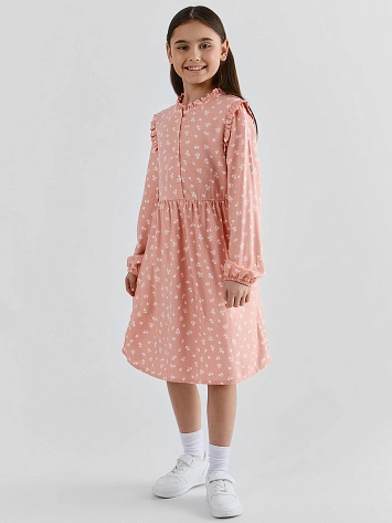 Платье для девочек с цветочным принтом