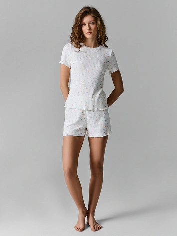 Комплект женский (джемпер, шорты)