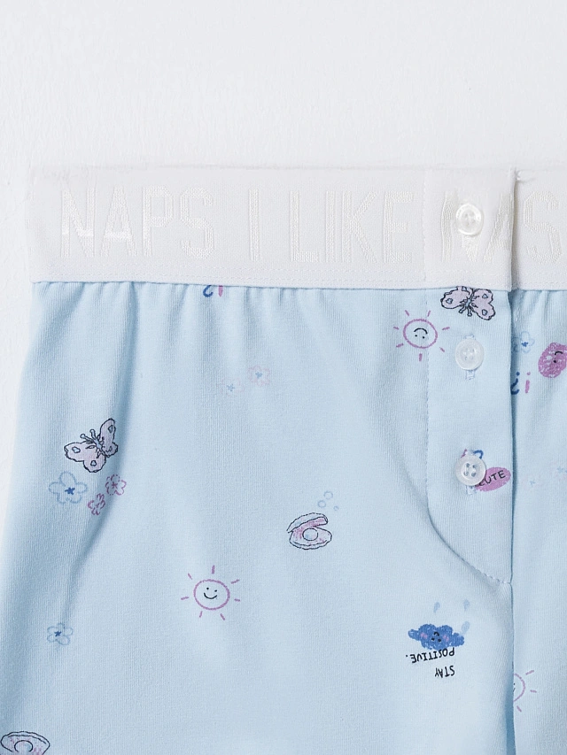 Шорты домашние женские голубые - 7