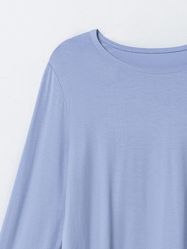 Комплект домашний женский голубой - 5