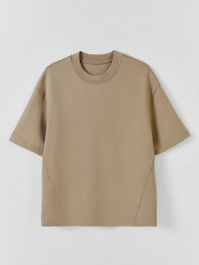 Комплект мужской бежевый: джемпер и брюки - 5