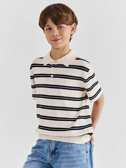 картинка Поло для мальчиков в полоску от магазина одежды для мальчиков от бренда Mark Formelle