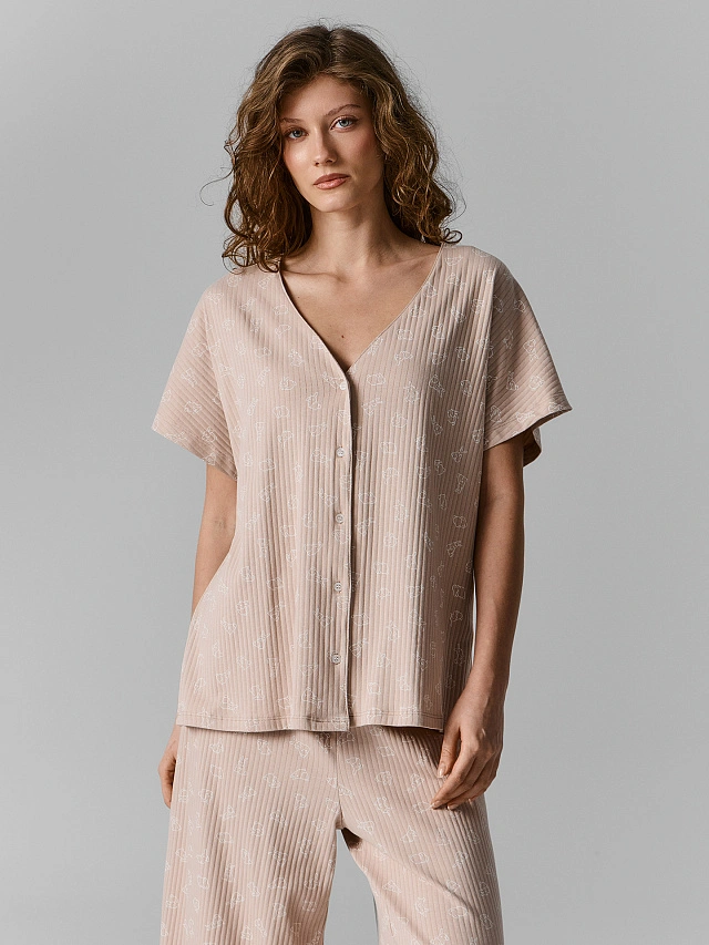 Комплект домашний женский бежевый - 4