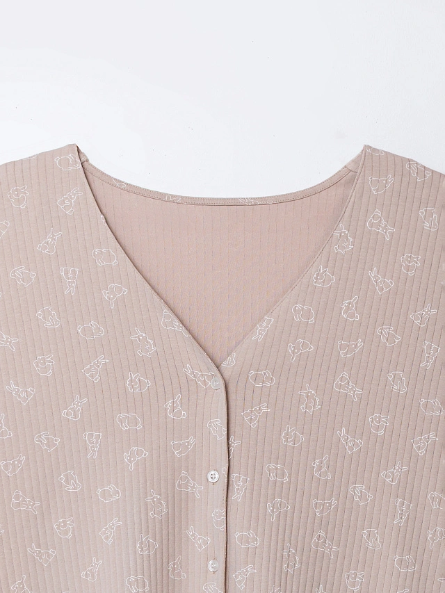 Комплект домашний женский бежевый - 8