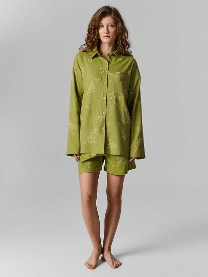 картинка Шорты домашние женские льняные от магазина стильной одежды Mark Formelle