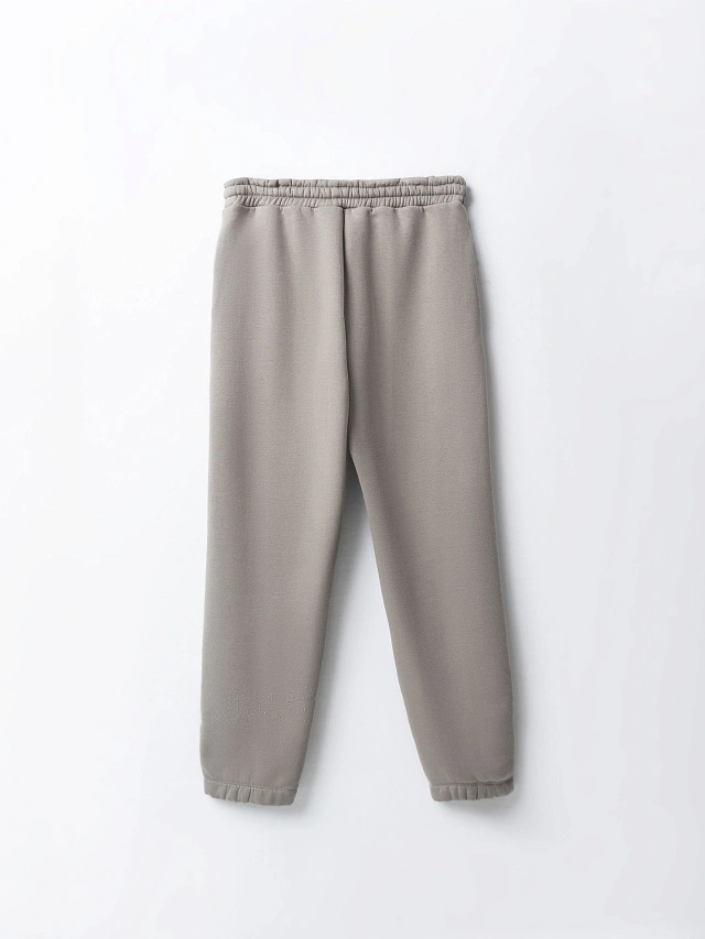 Теплые брюки женские серые с начесом - 5