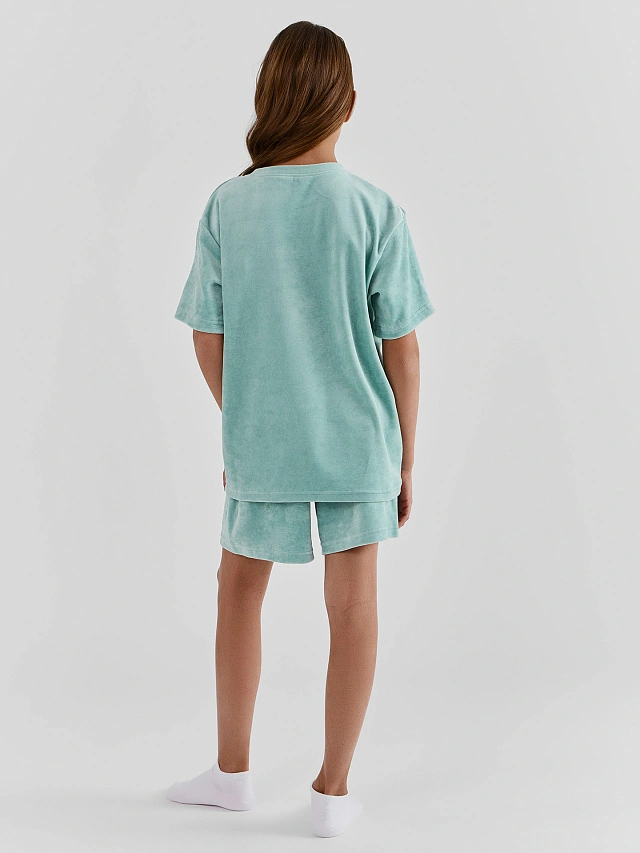 КОМПЛЕКТ ДЛЯ ДЕВОЧЕК (ДЖЕМПЕР, ШОРТЫ) - 3