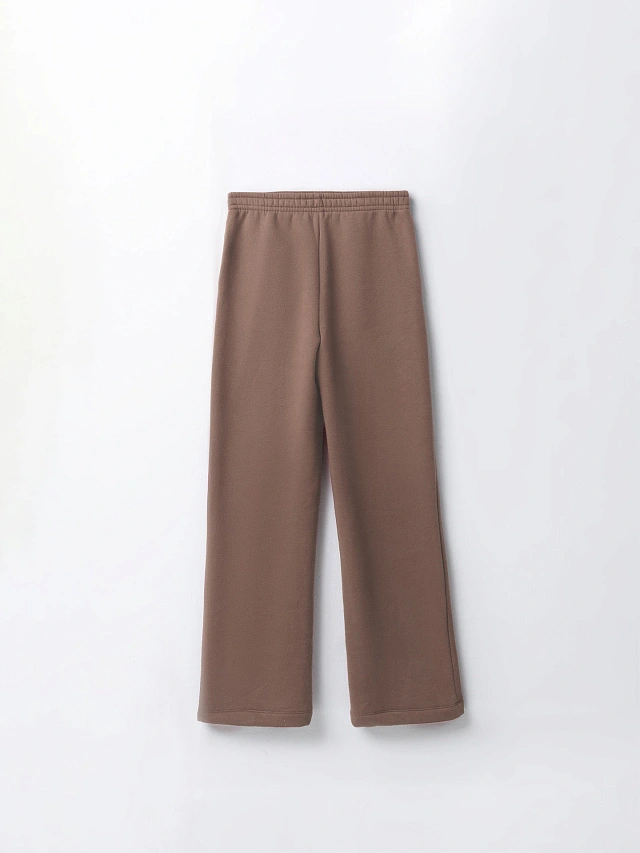 Теплые брюки женские коричневые с начесом - 6