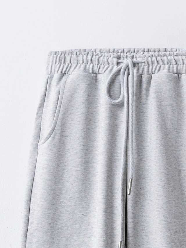 Брюки джоггеры для девочек серые - 6