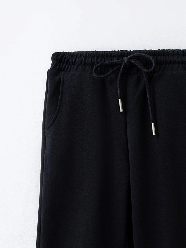 Брюки джоггеры для девочек черные - 5