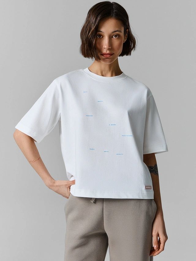Футболка оверсайз женская из коллекции "Art u wear" - 2