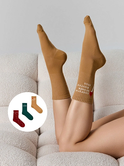 картинка НОСКИ ЖЕНСКИЕ (3 пары) от магазина стильной одежды Mark Formelle