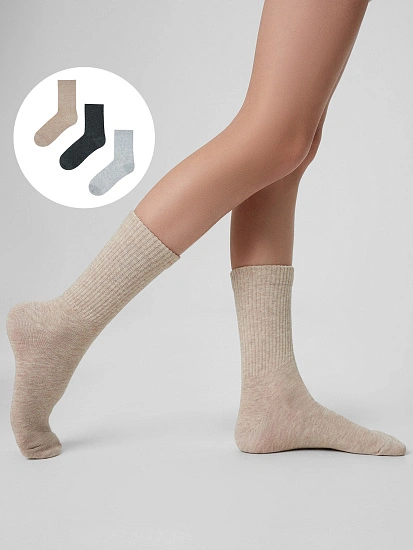 картинка НОСКИ ДЕТСКИЕ (3 пары) от известного бренда одежды для девочек Mark Formelle