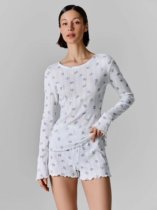 КОМПЛЕКТ ЖЕНСКИЙ (ДЖЕМПЕР, ШОРТЫ) - 2