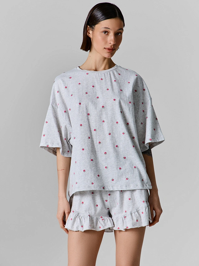 КОМПЛЕКТ ЖЕНСКИЙ (ДЖЕМПЕР, ШОРТЫ) - 2