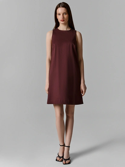 картинка Сарафан женский мини бордовый от магазина стильной одежды Mark Formelle