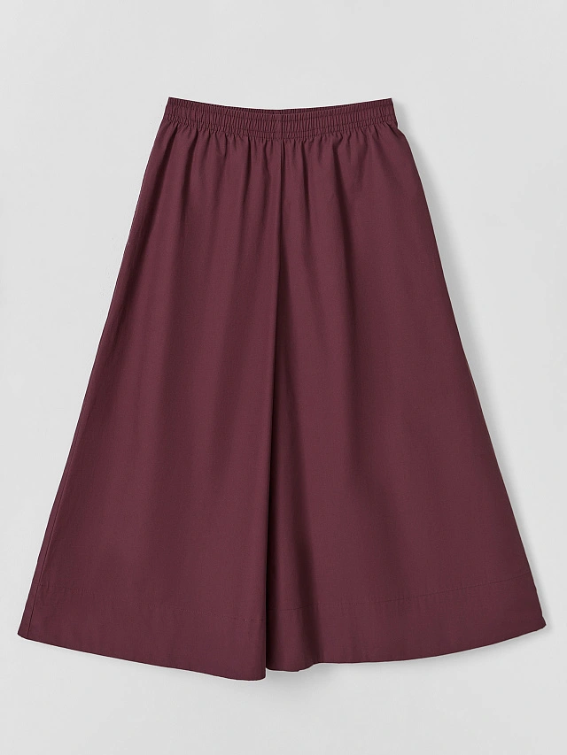 Брюки кюлоты женские бордовые - 5