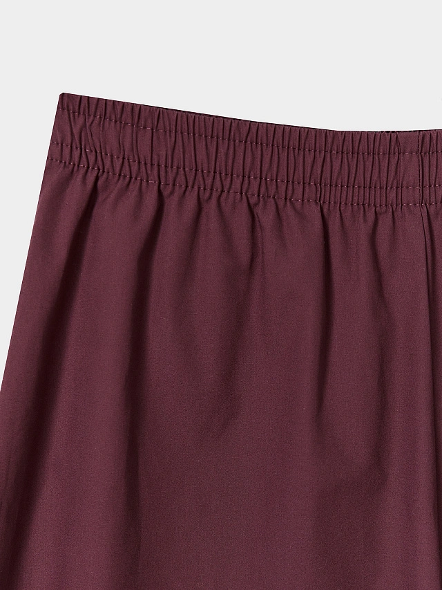 Брюки кюлоты женские бордовые - 6