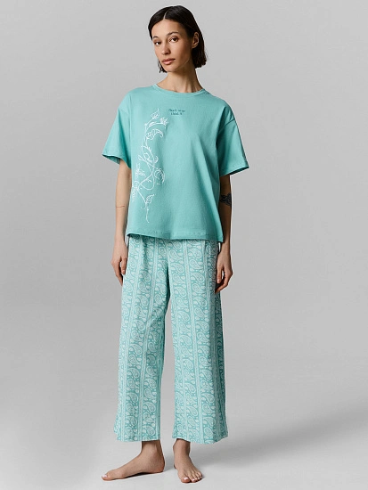 картинка Комплект домашний женский с узором пейсли от магазина стильной одежды Mark Formelle
