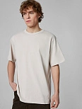 Футболка прямая мужская бежевая