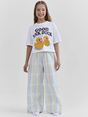 Комплект для девочек (футболка, брюки)