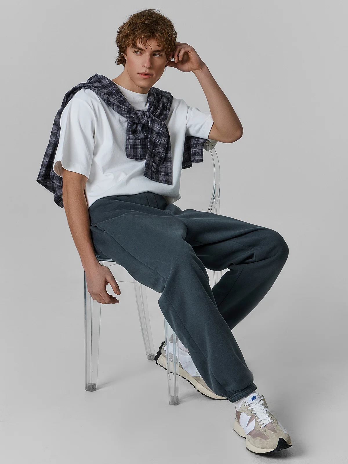 Теплые брюки мужские с начесом - 6