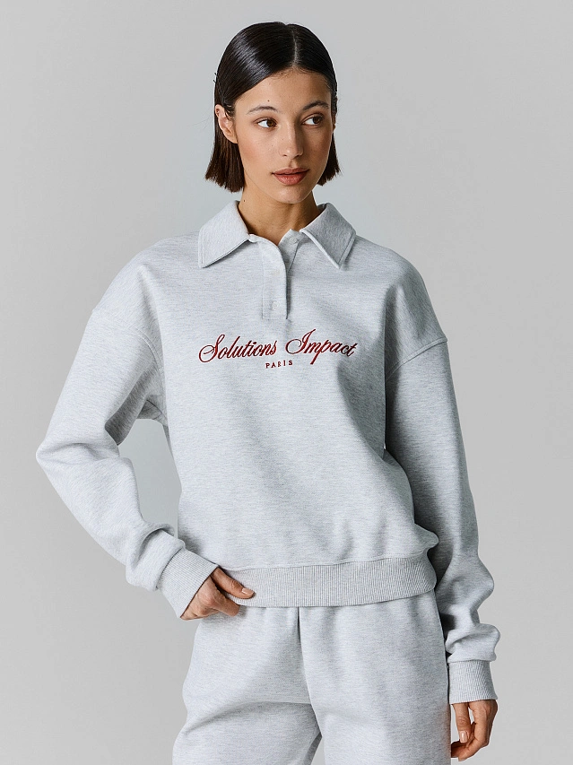 Комплект женский серый свободного кроя - 3
