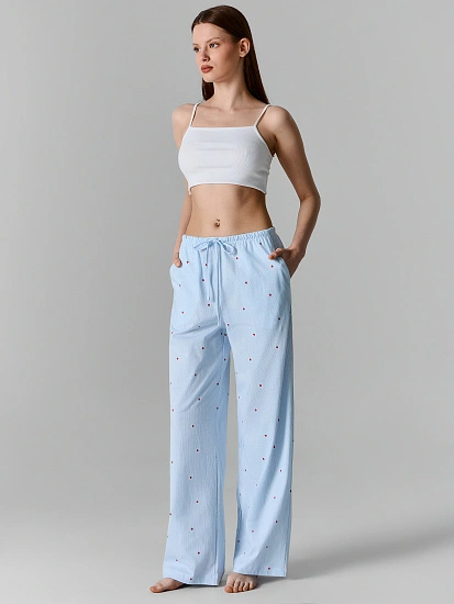 картинка Брюки домашние женские в полоску от магазина стильной одежды Mark Formelle