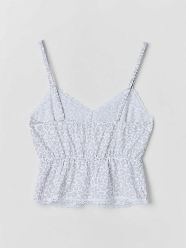 Комплект домашний женский серый с леопардовым принтом - 7