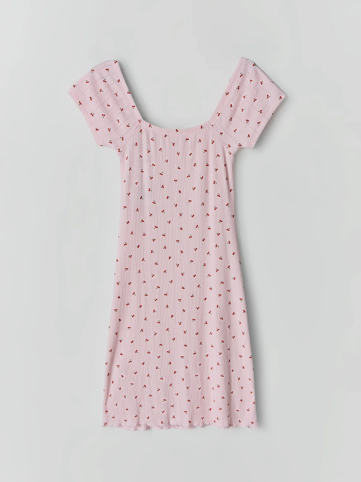 Сарафан домашний женский розовый мини - 9