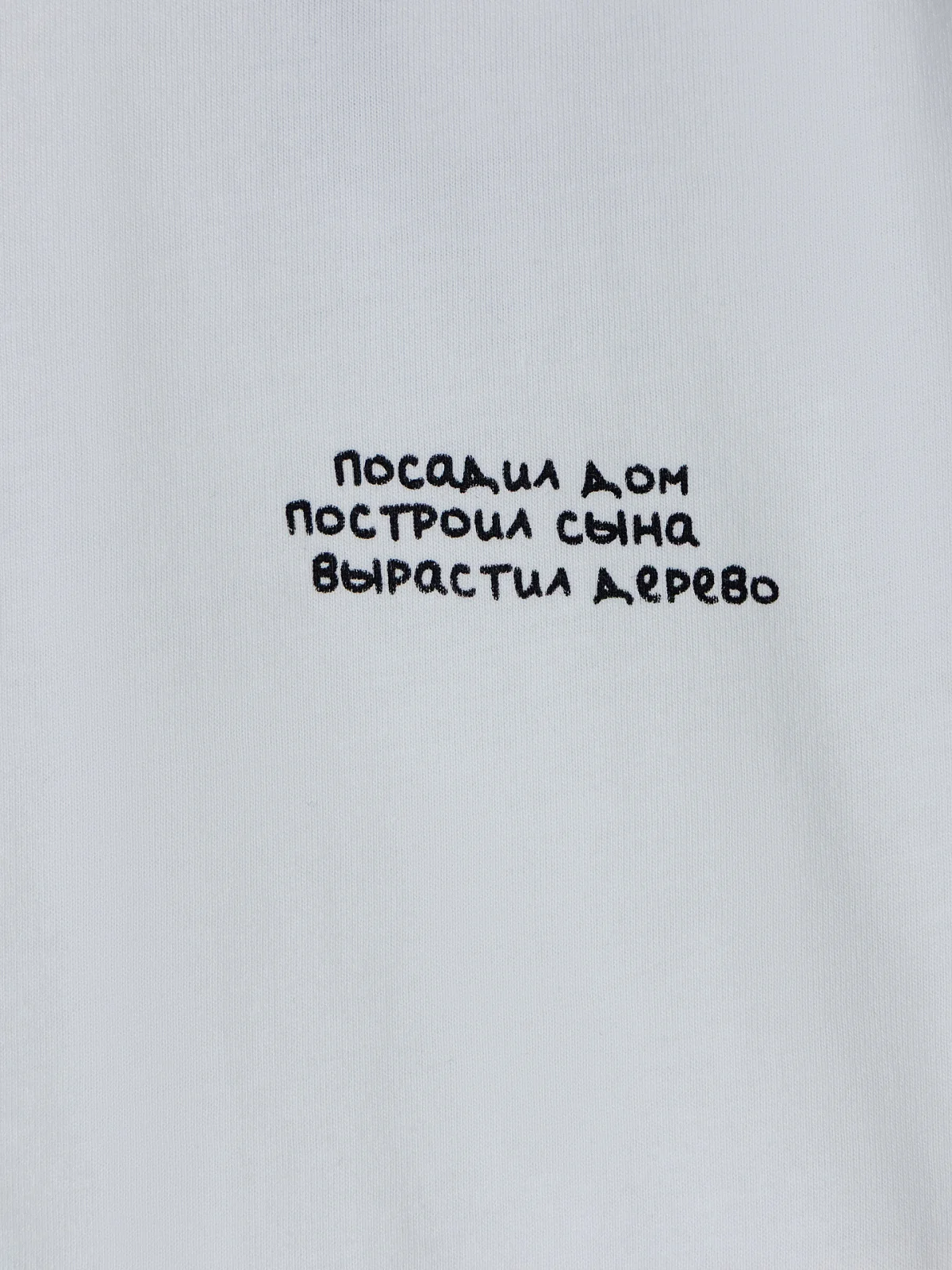 Футболка мужская белая с шуточным принтом
