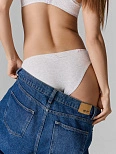 Трусы слипы женские серые базовые