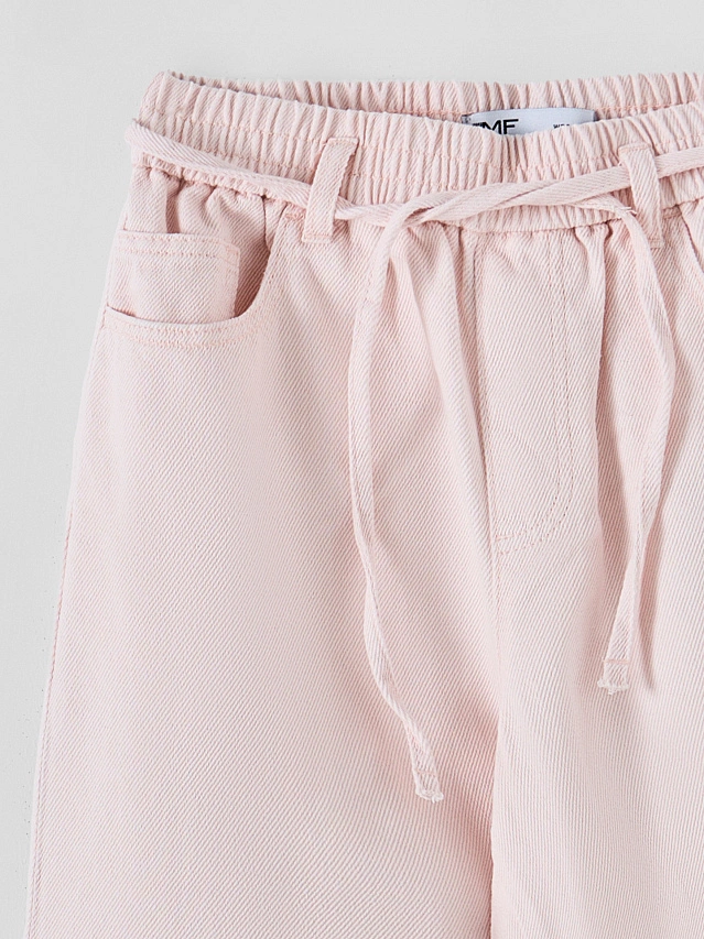 Джинсы женские wide leg розовые - 6