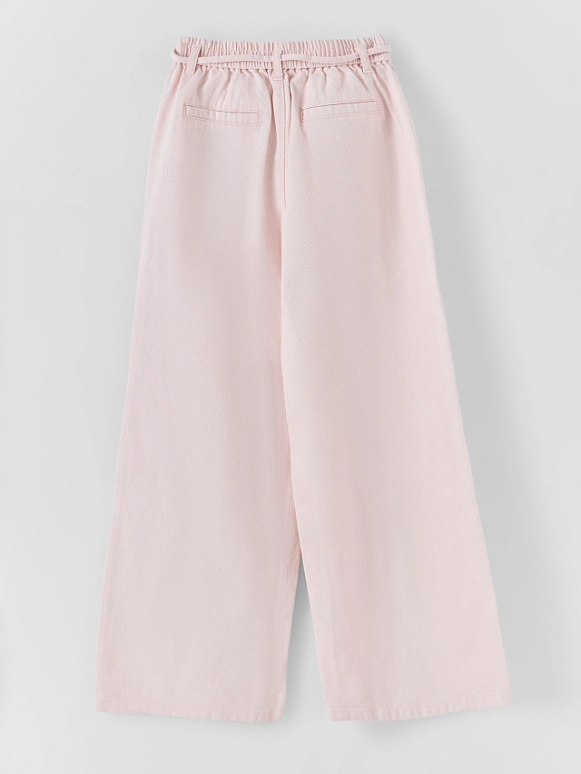 Джинсы женские wide leg розовые - 7