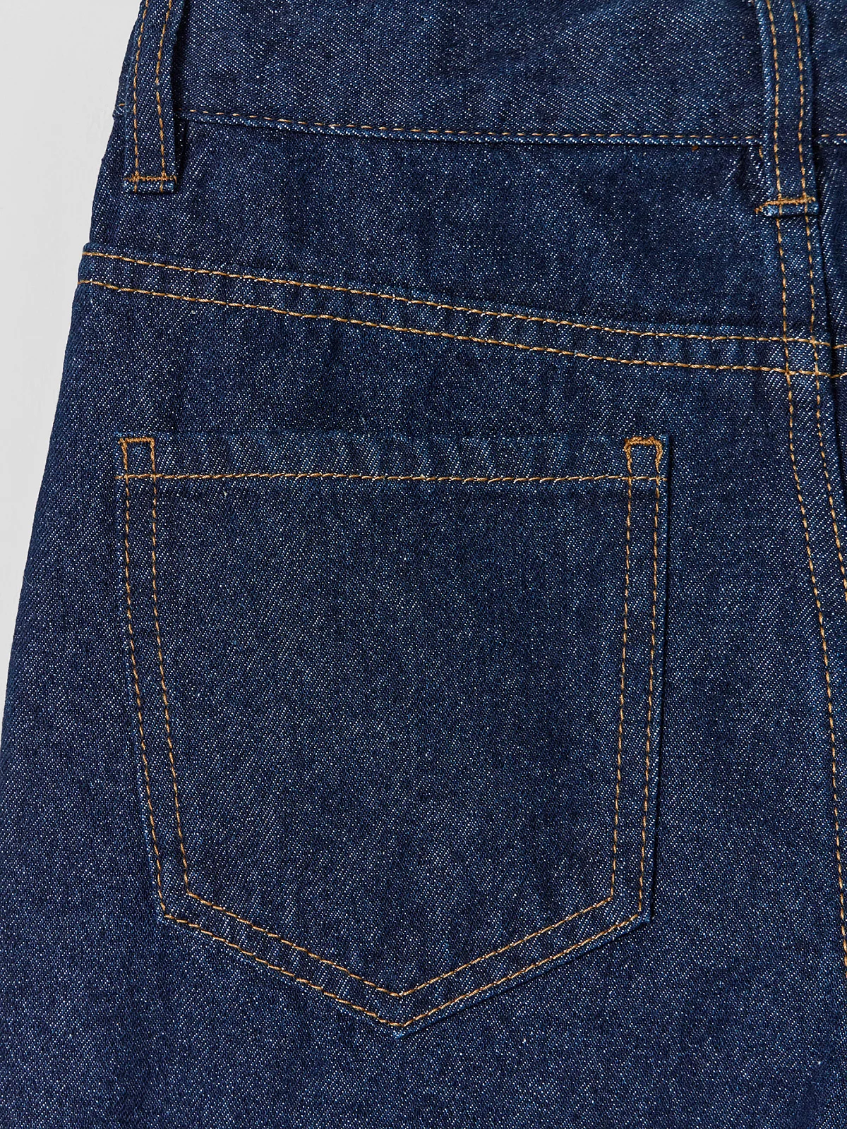 Джинсы Wide leg для девочек синие - 10