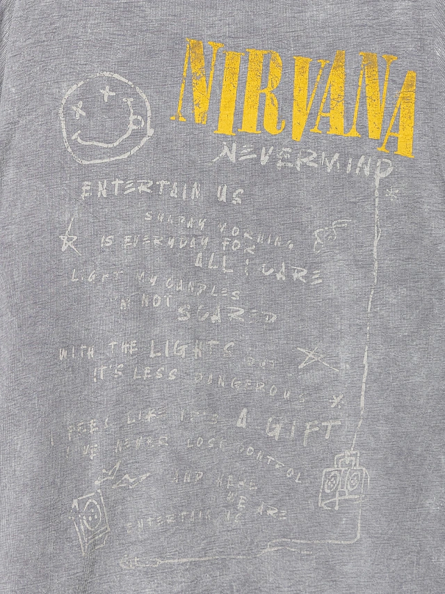 Футболка мужская серая "Nirvana" - 9