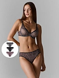 Трусы слипы женские из сетки в наборе, 3 шт