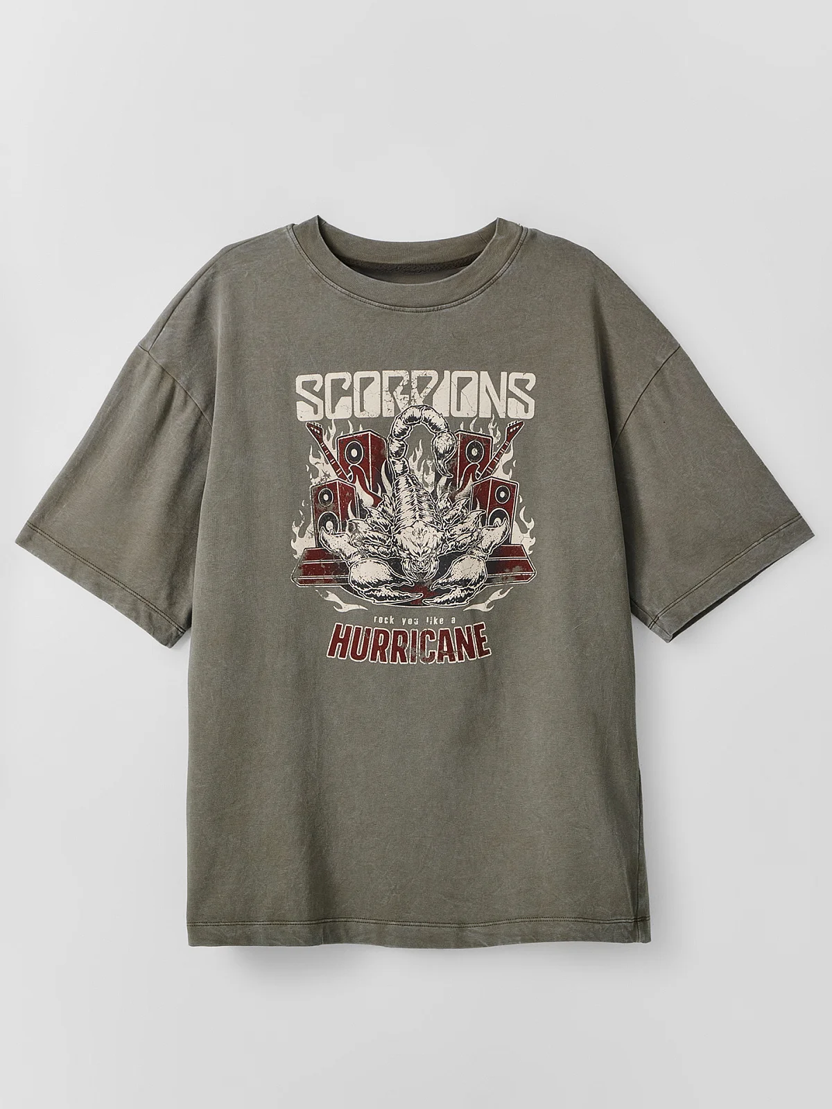 Футболка мужская "Scorpions" зеленая - 5
