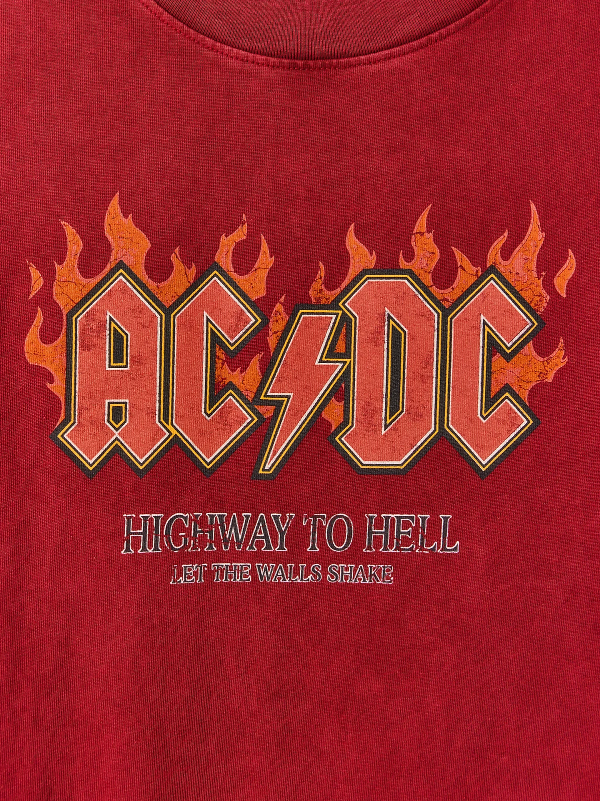 Футболка мужская "AC/DC" бордовая - 6