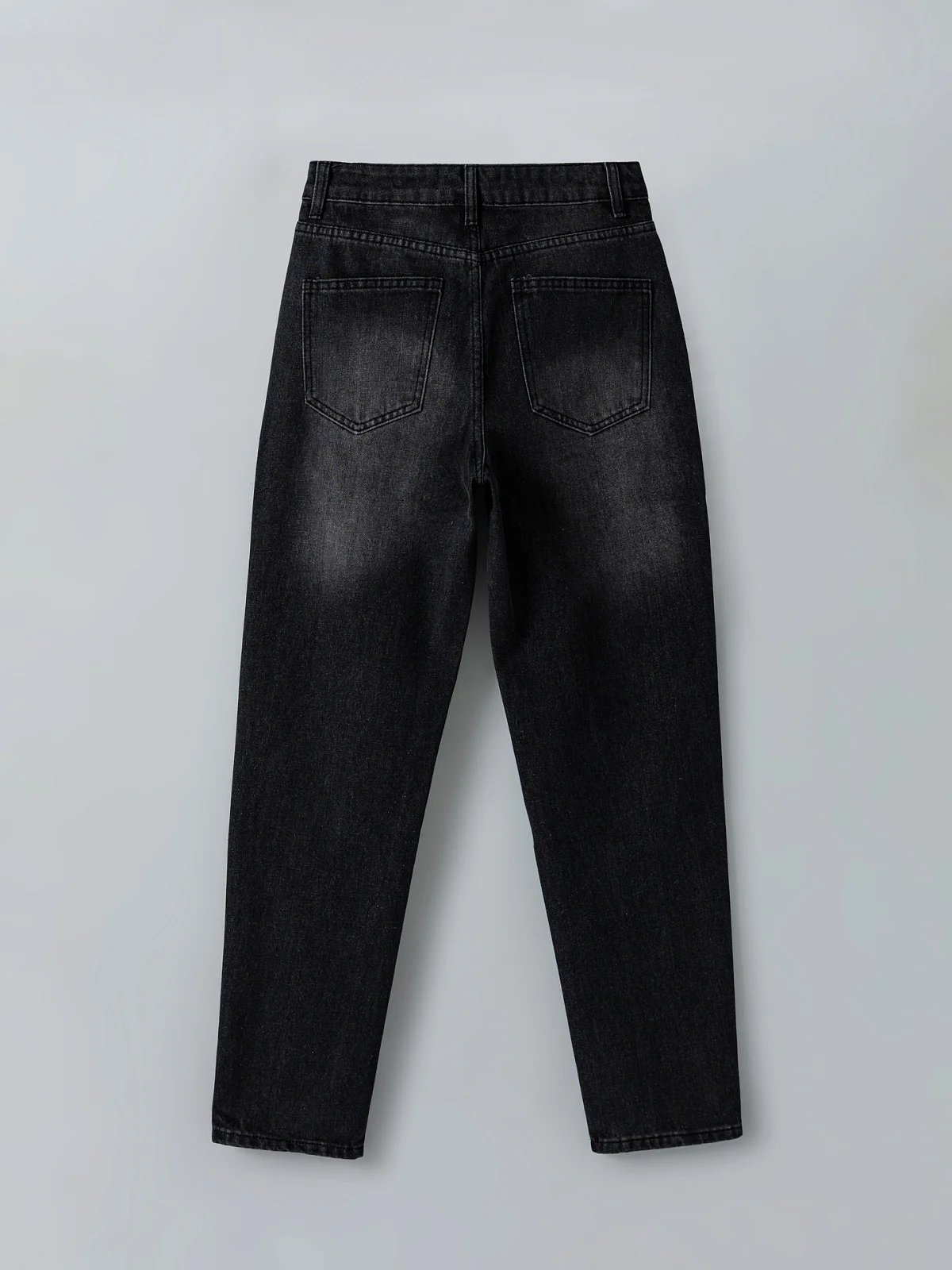 Джинсы Mom fit женские серые - 7