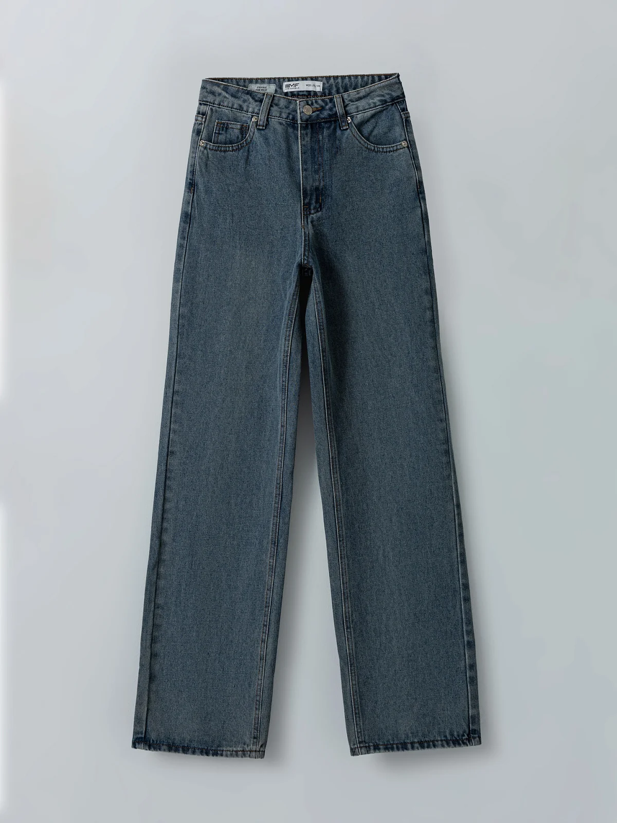 Джинсы Straight fit женские голубые