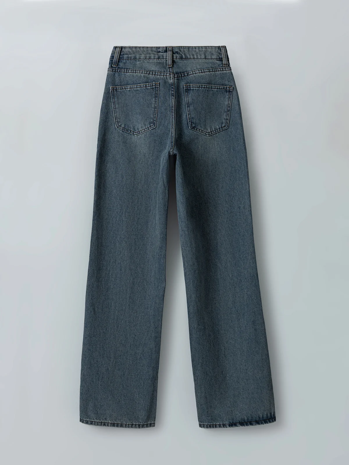 Джинсы Straight fit женские голубые