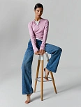 Джинсы Wide leg fit женские синие