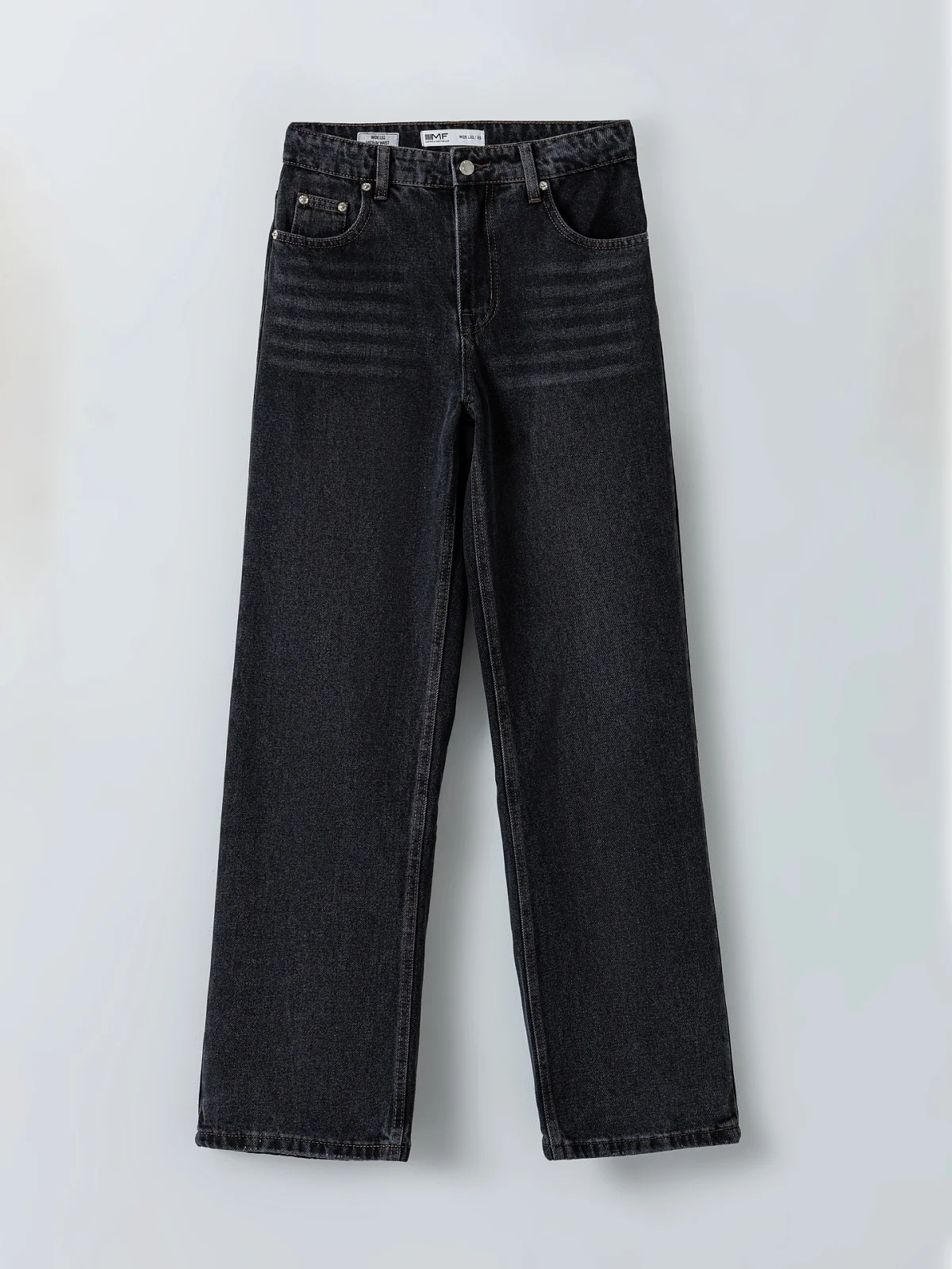 Джинсы Wide leg fit женские серые - 6