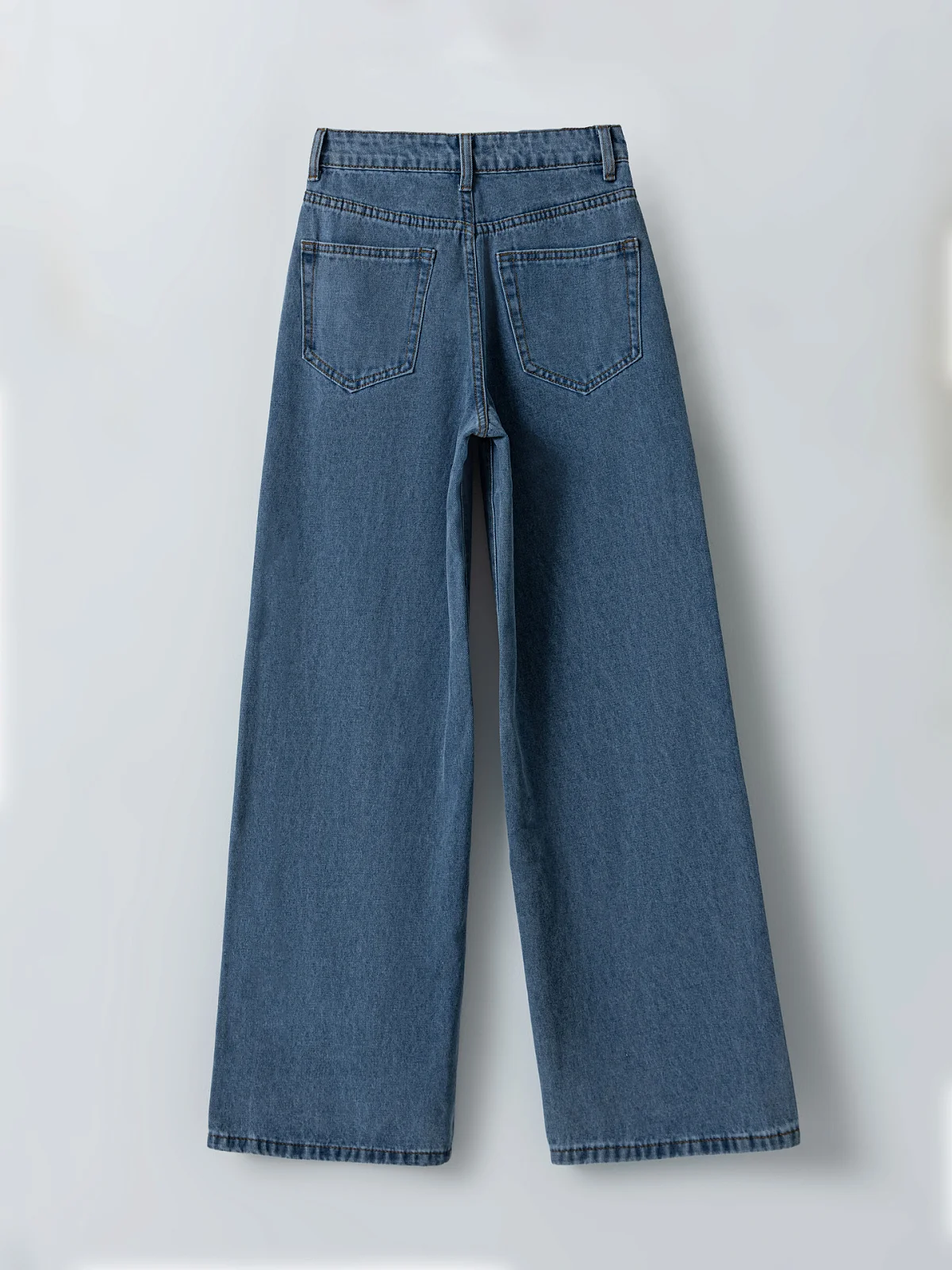 Джинсы Wide leg fit женские синие - 10