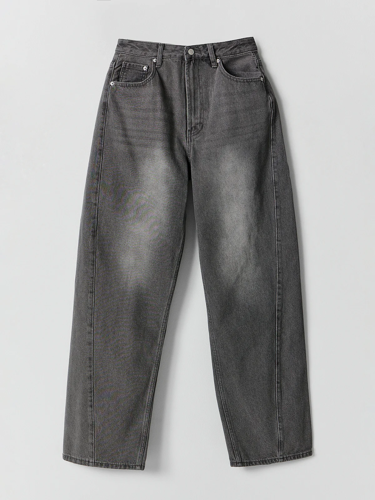 Джинсы barrel fit женские серые