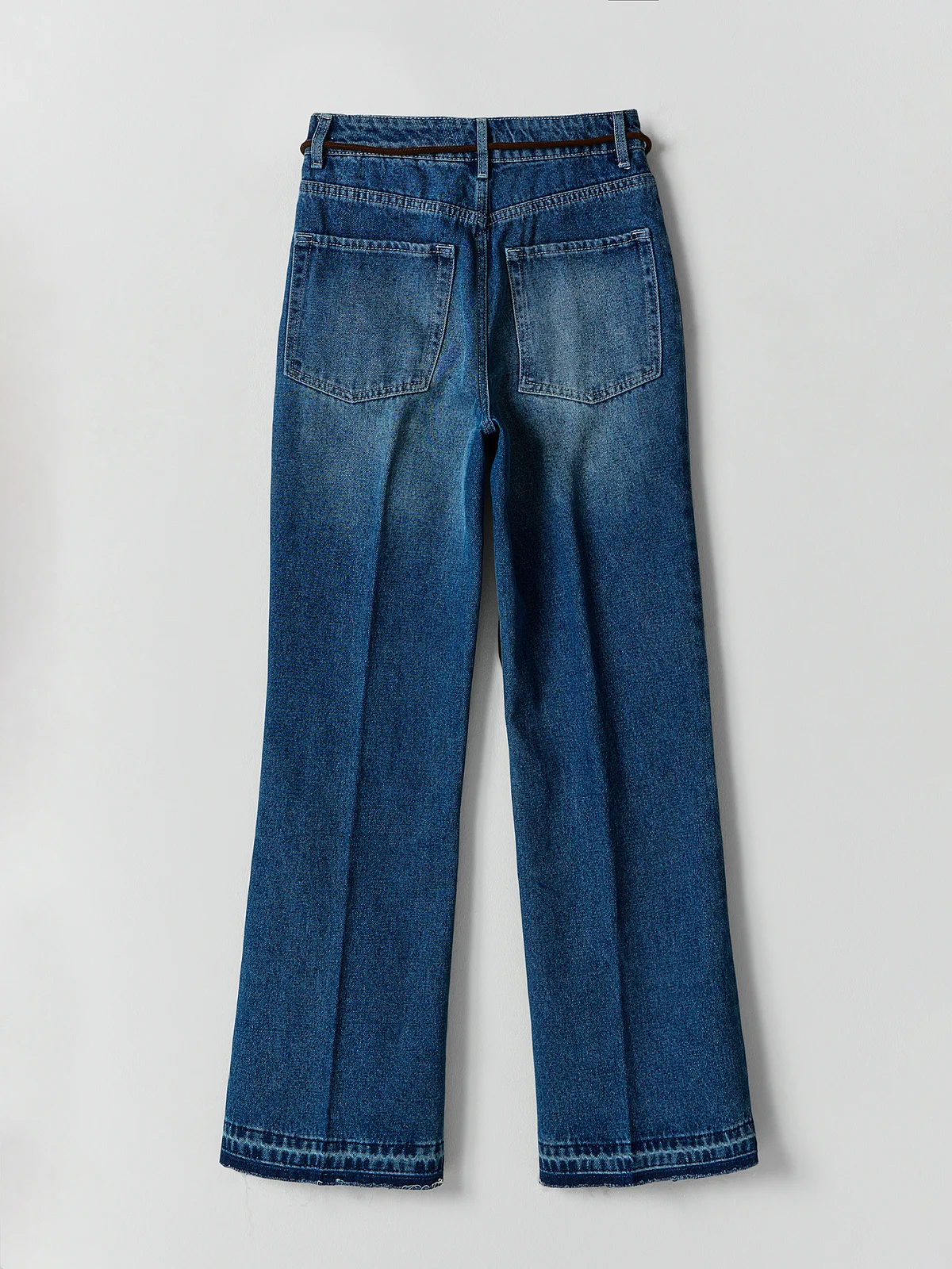 Джинсы Flare fit синие женские - 9