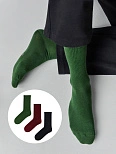 Носки высокие мужские в наборе, 3 пары