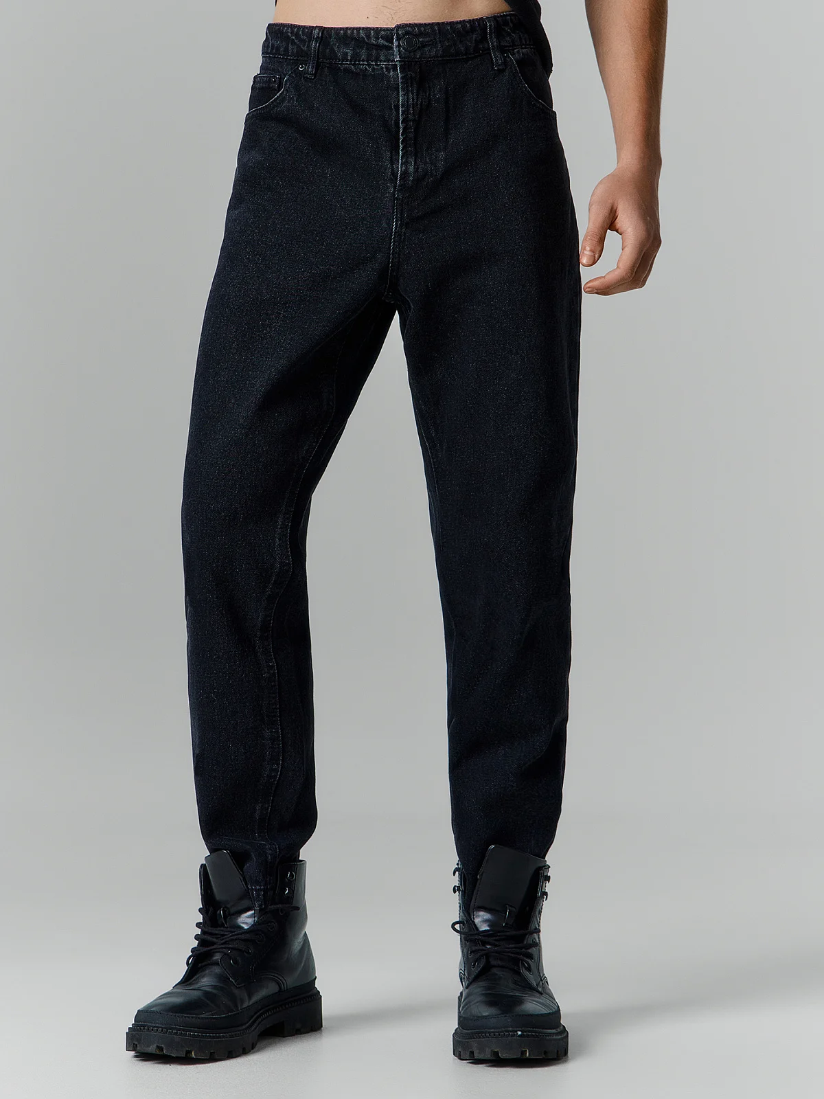 Джинсы Loose fit мужские черные